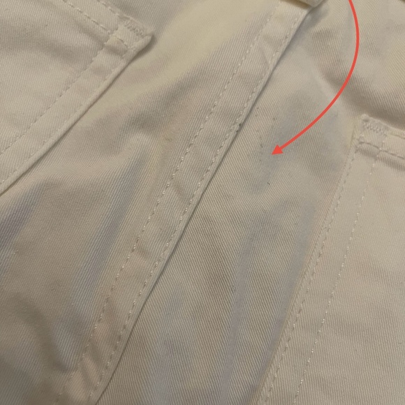 NWT! Rag & Bone Ivory Gold Lambskin Lamb Leather Trim Jeans 27 Intermix - Picture 13 of 16